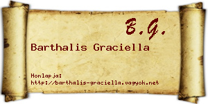 Barthalis Graciella névjegykártya